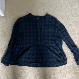 Madewell Flannel Top